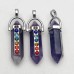 CHAKRA  AMETHYST GEMSTONE PENDANT